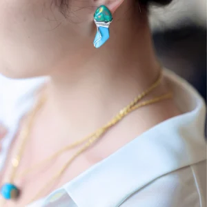 Opal Turquoise A/B Earrings
