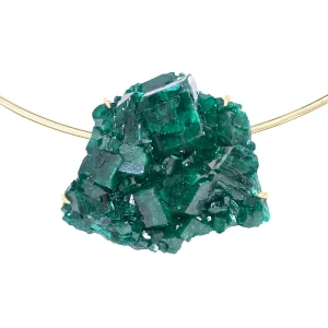 Dioptase Crystals Necklace