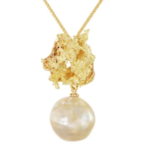 Australian Golden Baroque Pearl Necklace