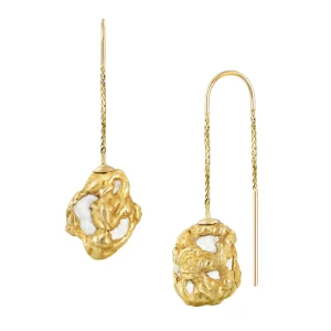 Natural Gold Nuggets Earrings