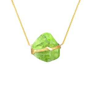 Peridot Crystal Necklace