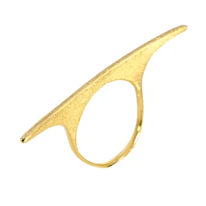 Brushed Gold Ring