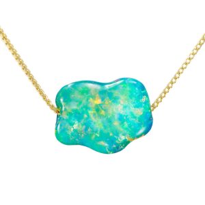 Mexican Blue Opal Necklace