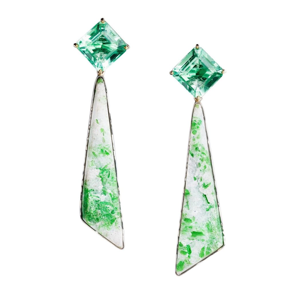 Fringes Made of Green Gems